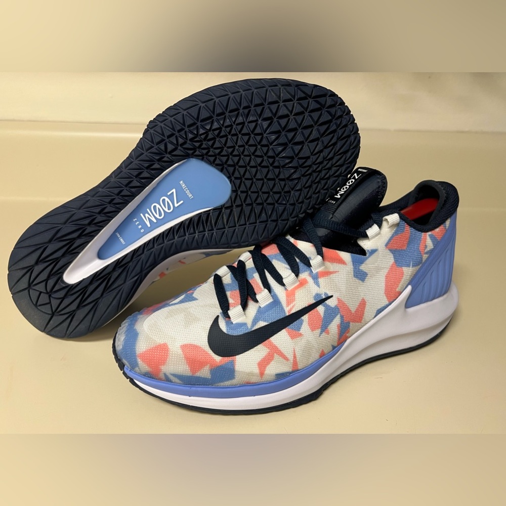 Nike Court Zoom Zero Shoes - AA8022-406 Pink Blue Tan Camouflage Camo Womens 8
